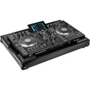 Odyssey Innovative Designs Flight Zone Case for Denon Prime 2 DJ Controller System (Silver on Black)