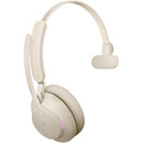 Jabra Evolve2 65 Mono Wireless On-Ear Headset (Unified Communication, USB Type-A, Beige)