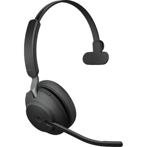 Jabra Evolve2 65 Mono Wireless On-Ear Headset (Unified Communication, USB Type-A, Black)