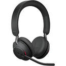 Jabra Evolve2 65 Stereo Wireless On-Ear Headset with Stand (Unified Communication, USB Type-A, Black)