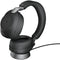 Jabra Evolve2 85 Noise-Canceling Wireless Over-Ear Headset with Stand (Unified Communication, USB Type-A, Black)