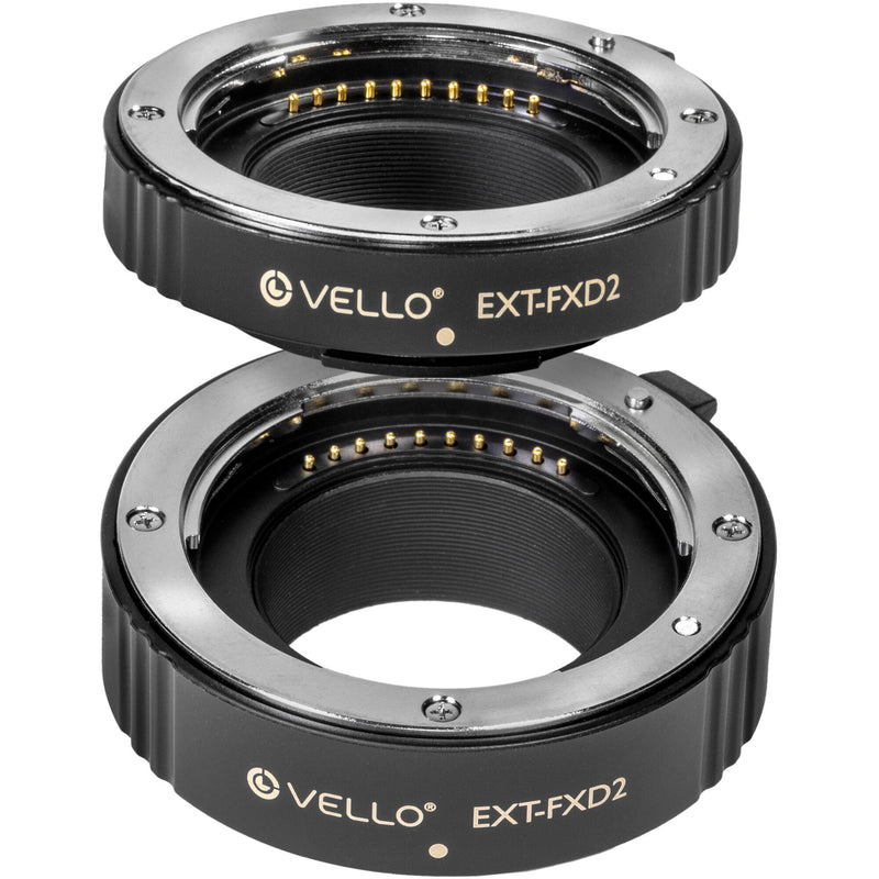 Vello Deluxe Auto Focus Extension Tube Set for FUJIFILM X-Mount, Version II