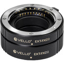 Vello Deluxe Auto Focus Extension Tube Set for FUJIFILM X-Mount, Version II