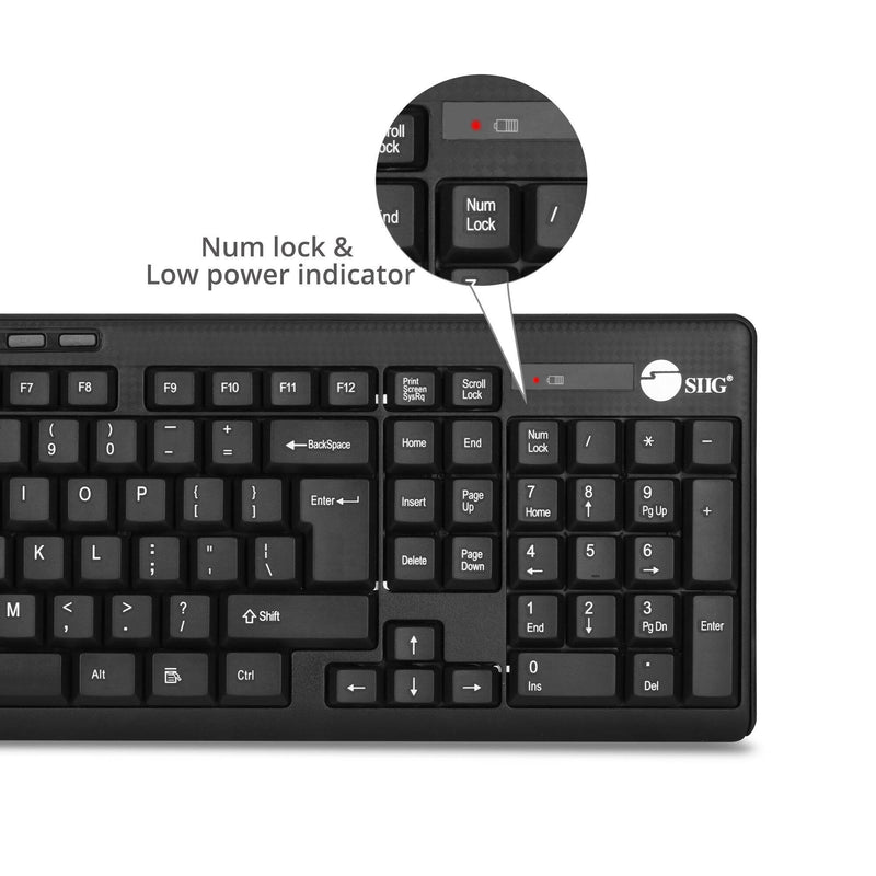 SIIG Wireless Extra-Duo Keyboard & Mouse