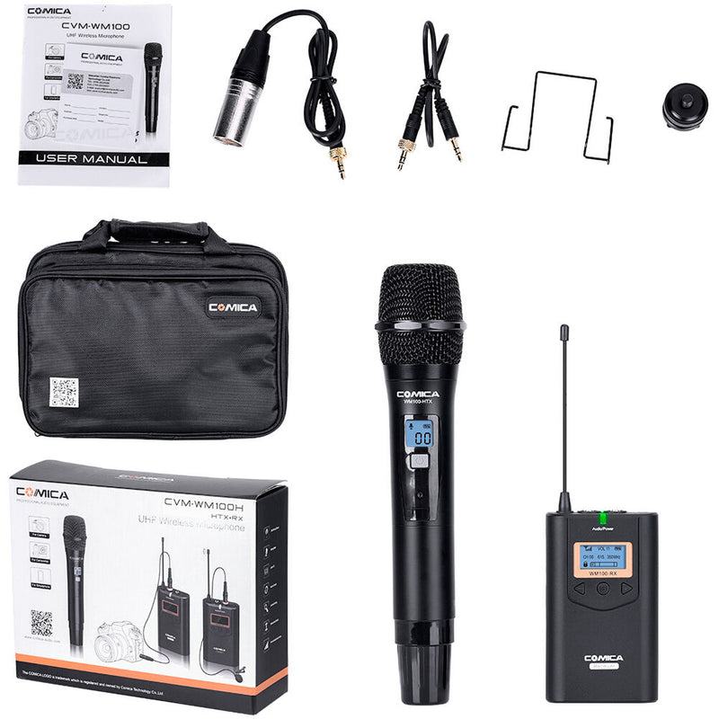 Comica Audio CVM-WM100H Camera-Mount Wireless Handheld Microphone System (520 to 534 MHz)