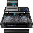 Odyssey Innovative Designs Black Label Glide Style Flight Case for Denon Prime 2 Controller System (Black on Black)