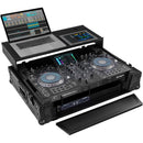 Odyssey Innovative Designs Flight Zone Glide Style Flight Case for Denon Prime 2 Controller System (Silver on Black)