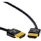 Pearstone HDA-503UTB Ultra-Thin High-Speed HDMI Cable with Ethernet (Black, 3')