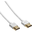 Pearstone HDA-501UTB Ultra-Thin High-Speed HDMI Cable with Ethernet (Black, 1.5')