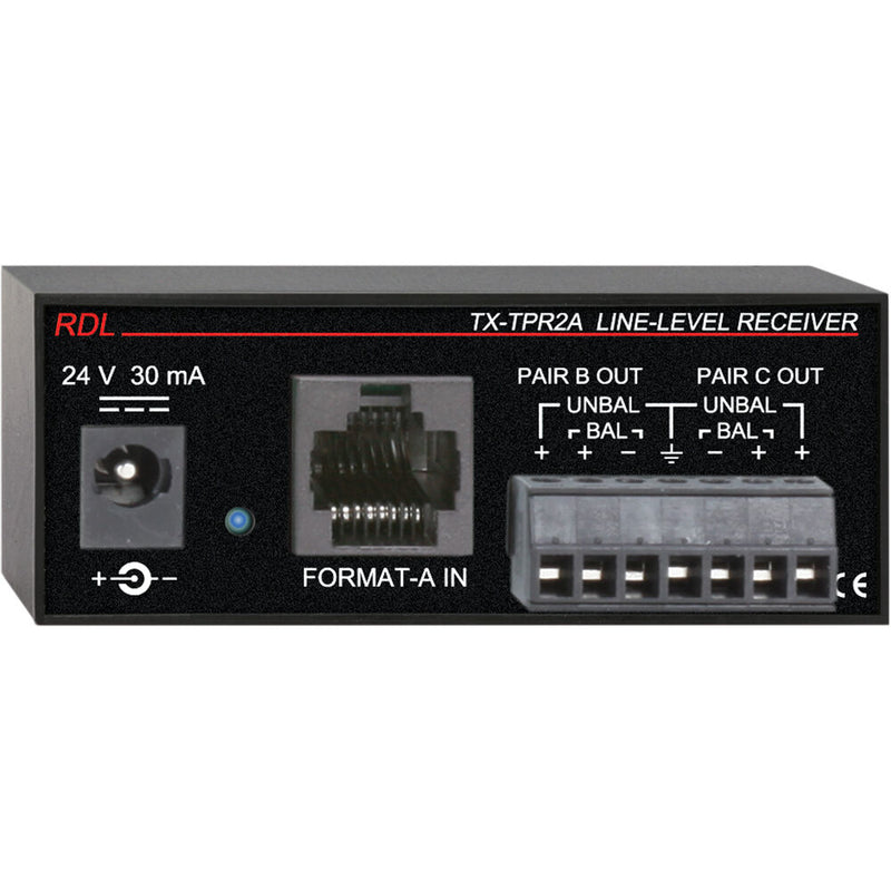 RDL TX-TPR2A Active Two-Pair Receiver (Twisted Pair Format-A)