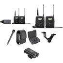 Sennheiser EW 100 G4 2-Person Camera-Mount Wireless Combo Microphone System Kit (G: 566 to 608 MHz)