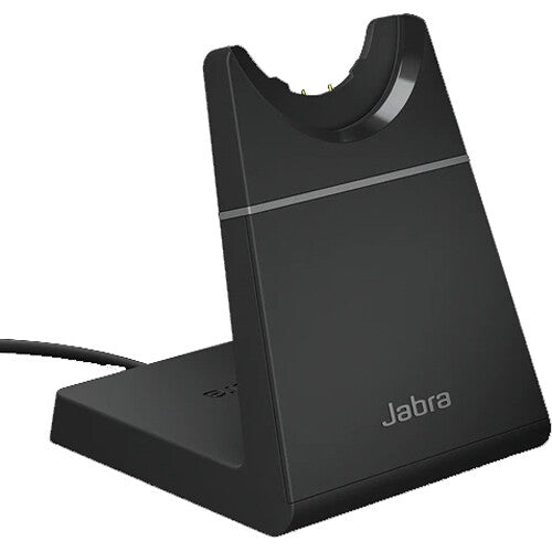 Jabra Evolve2 65 Stereo Wireless On-Ear Headset with Stand (Unified Communication, USB Type-C, Black)