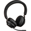 Jabra Evolve2 65 Stereo Wireless On-Ear Headset with Stand (Unified Communication, USB Type-C, Black)