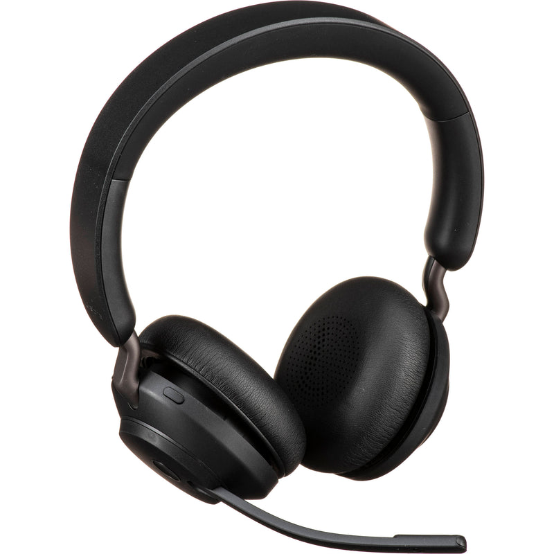 Jabra Evolve2 65 Stereo Wireless On-Ear Headset with Stand (Unified Communication, USB Type-A, Black)