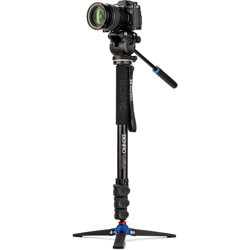 Benro Classic Video Monopod with S2 Pro Flat Base Fluid Video Head