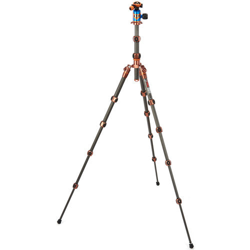 3 Legged Thing Legends Ray Carbon Fiber Tripod with AirHed Vu Ball Head Set (Bronze / Blue)