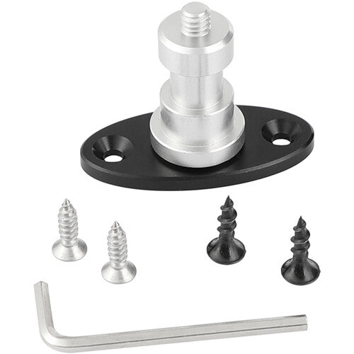 CAMVATE 1/4"-20 Screw Wall/Table/Ceiling Mount (Male, Oval Base)