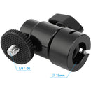 CAMVATE Ball Head Mount with 1/4"-20 Screw and 15mm Rod Port