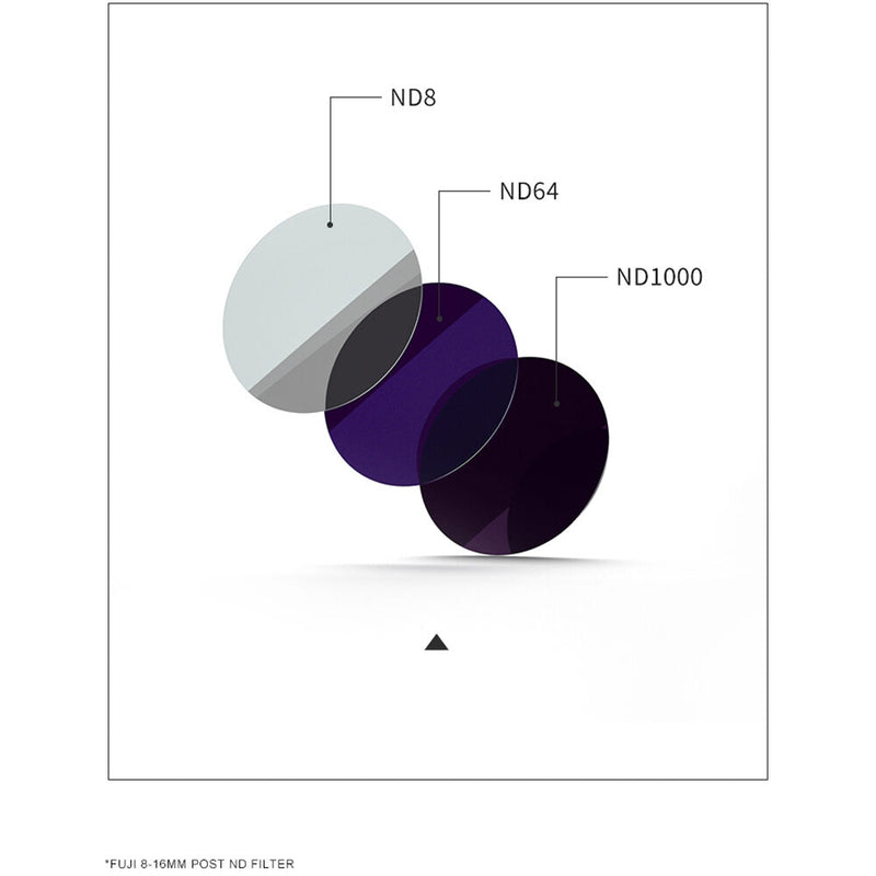 Kase Rear-Mount ND8, ND64, and ND1000 Filter Set for FUJIFILM XF 8-16mm f/2.8 R LM WR Lens (3, 6, and 10 Stops)