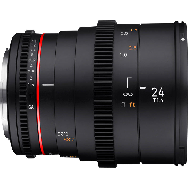 Rokinon 24mm T1.5 DSX High-Speed Cine Lens (EF Mount)