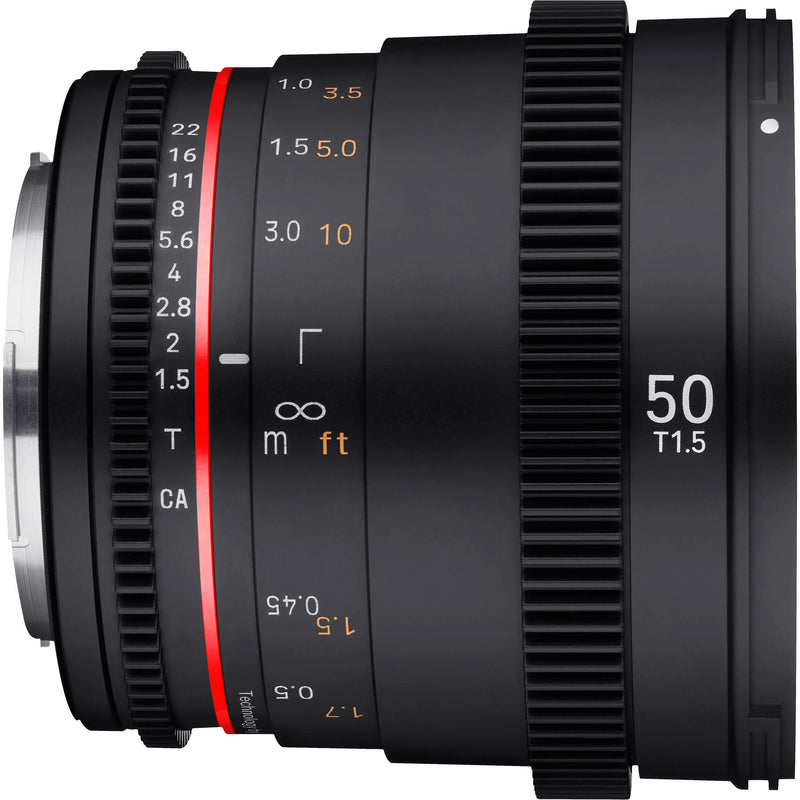 Rokinon 50mm T1.5 DSX High-Speed Cine Lens (EF Mount)