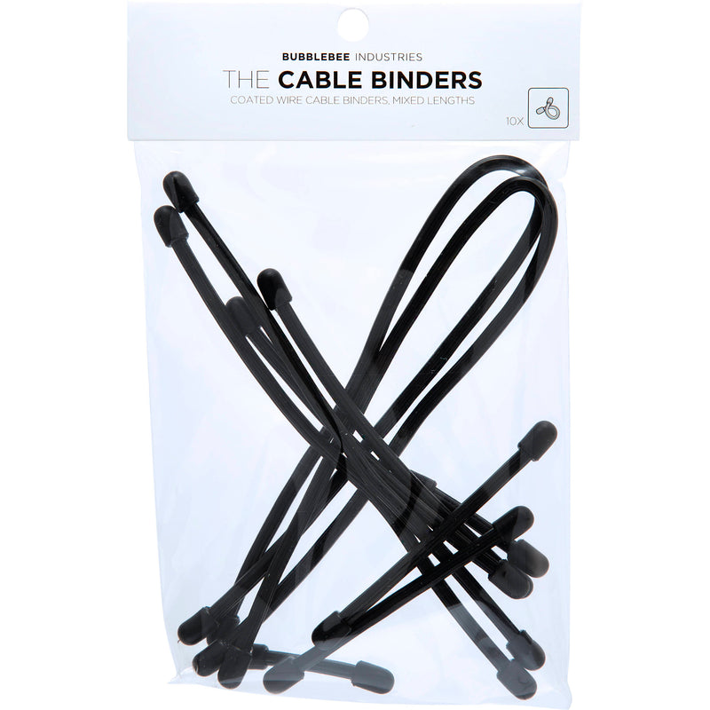 Bubblebee Industries The Cable Binders (Black, 10-Pack)