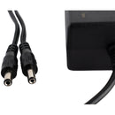 IndiPRO Tools 12V/6A AC Wall Plug to 2.1 and 2.5mm DC Y-Cable Adapter