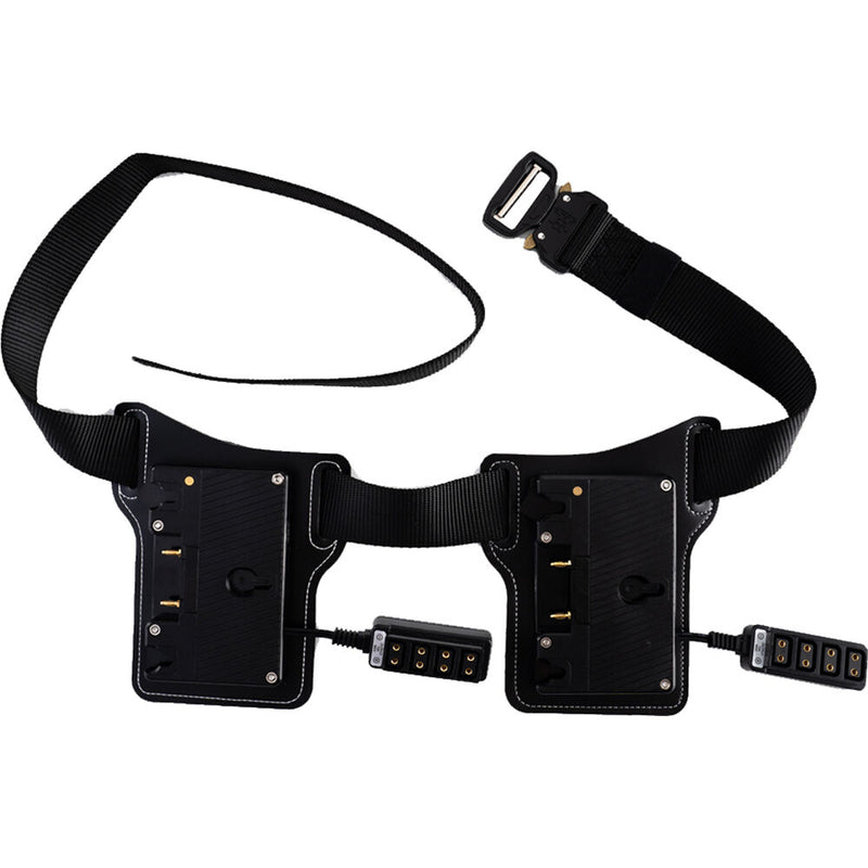 IndiPRO Tools Dual V-Mount Battery Belt with 10 x D-Tap Outputs