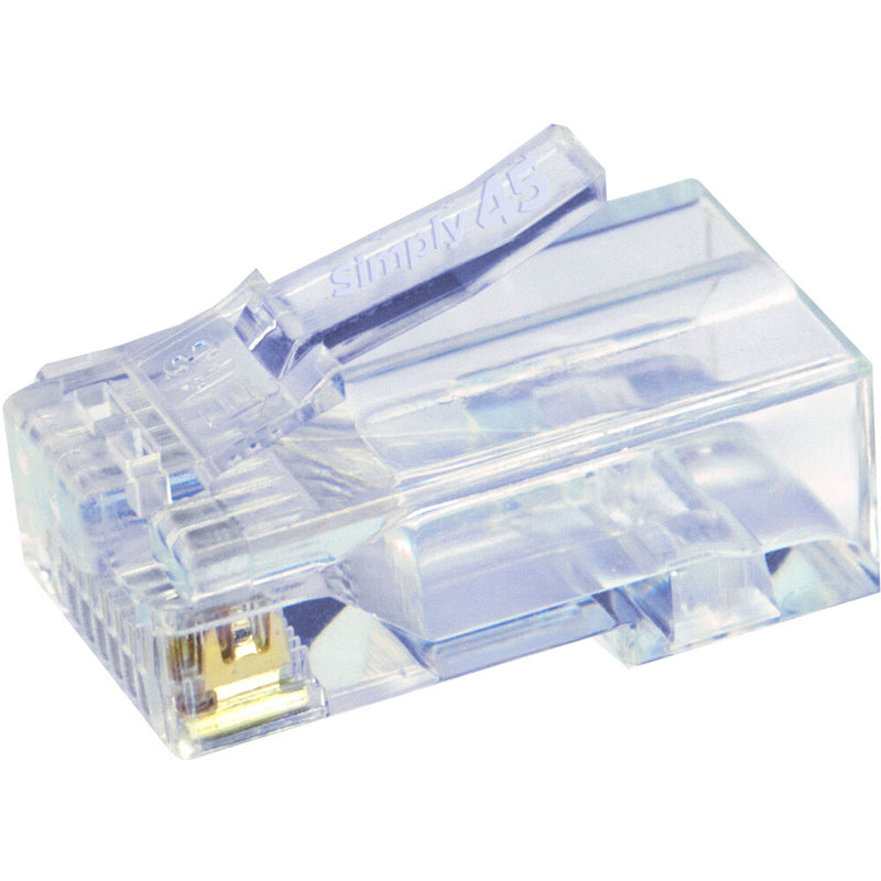 Simply45 Cat 5e UTP Unshielded RJ45 Pass-Through Modular Plug (50-Pack)