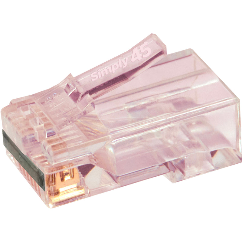 Simply45 Cat 5e UTP Unshielded RJ45 Pass-Through Modular Plug (50-Pack)