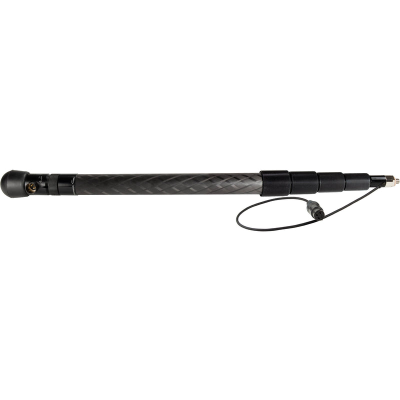 Ambient Recording QuickPole 5 Boompole with Coiled Mono Cable, Modular Outlet, and 3-Pin XLR Connector (17.5')