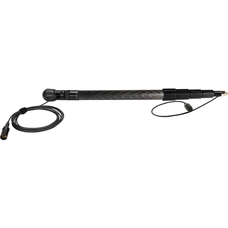 Ambient Recording QuickPole 5 Boompole with Straight Stereo Cable, Flow-Thru Outlet&nbsp;with Adapter, and 5-Pin XLR Connector (17.5')