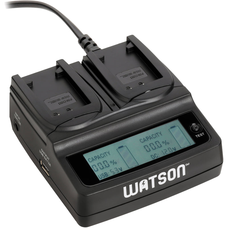 Watson Duo LCD Charger with Two NP-BX1 Battery Plates