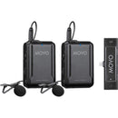 Movo Photo EDGE-UC-DUO 2-Person Digital Wireless Omni Lavalier Microphone System for Android Smartphones (2.4 GHz)