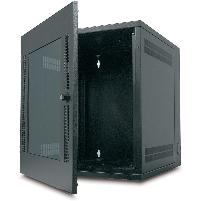 APC NetShelter WX 13U Wall Mount Rack Cabinet with Glass Door (Black)