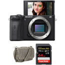 Sony Alpha a6600 Mirrorless Digital Camera with 16-55mm f/2.8 Lens and Accessories Kit