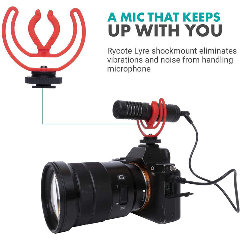 Movo Photo VXR10 PRO Ultracompact Camera-Mount Shotgun Microphone