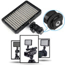 Bescor 176-Bulb 5600K LED On-Camera Light with Battery and Charger Kit