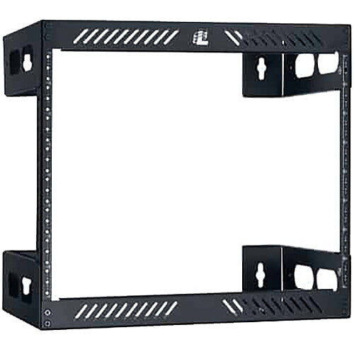 Lowell Manufacturing Rack-Wall Mount-8U, 12" Deep (Black)