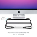 Twelve South Curve Riser Desktop Stand for iMac and Displays (Black)