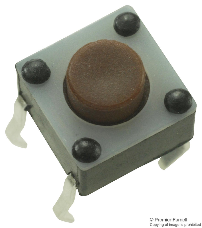 E-SWITCH TL1105AF100Q SWITCH, TACTILE SPST, 50mA, THROUGH HOLE