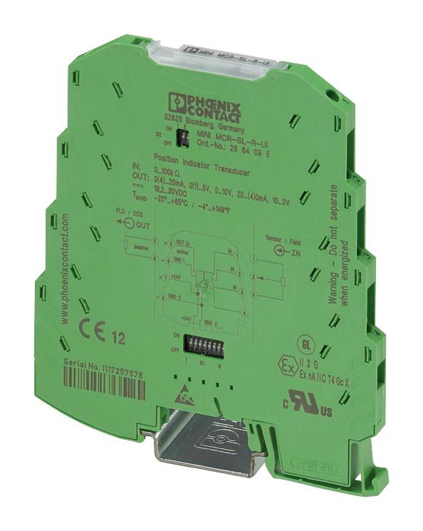 Phoenix Contact MINI MCR-SL-R-UI MINI MCR-SL-R-UI Signal Converter Potentiometer Input Current Voltage Output 1 Channels 24 Vdc