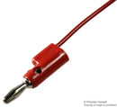 Pomona 5053-48-2 Test Lead Micrograbber Hook Clip to 4mm Banana Plug Red 150 Vrms 3 A 1.219 m