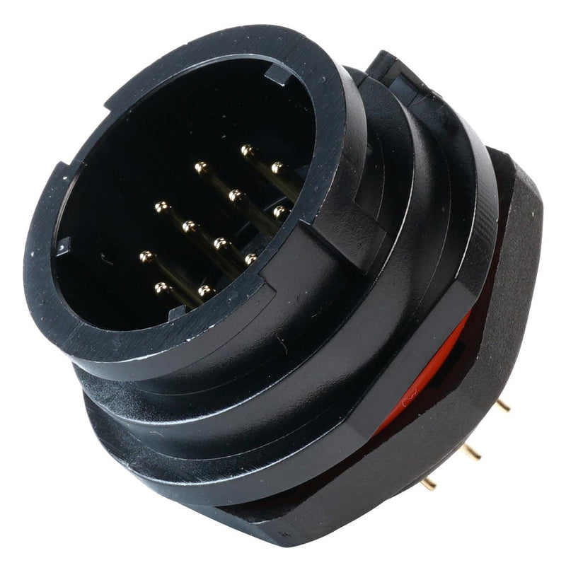 Multicomp PRO MP002718 Circular Connector MP-T21 IP67 Series Panel Mount Receptacle 12 Contacts Solder Pin Bayonet