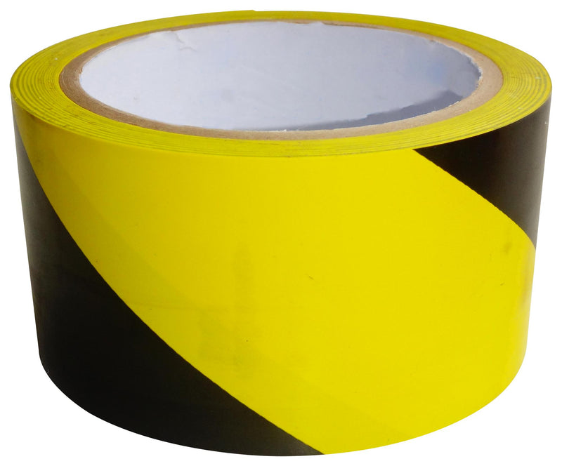 Multicomp MC001815 Tape General Purpose PVC (Polyvinylchloride) Black Yellow 50 mm Width 25 m Length