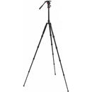 Oben AT-3565 5-Section Aluminum Travel Tripod System & TVH-108 Video Head