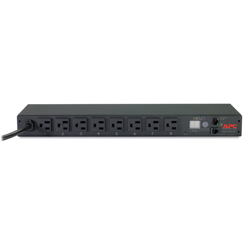 APC AP7800B 8-Outlet Metered 1 RU Rack PDU (15A, 100/120V)