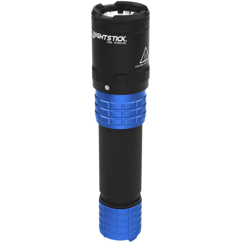 Nightstick USB-558XL USB Tactical Rechargeable LED Flashlight (Blue)