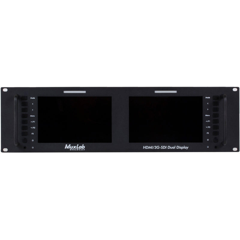 MuxLab 7" HDMI/3G-SDI Dual Display Monitor (UK)