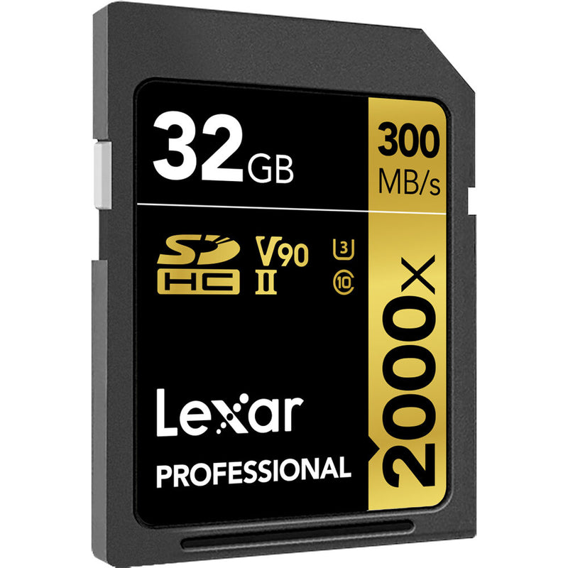 Lexar 32GB Professional 2000x UHS-II SDHC Memory Card